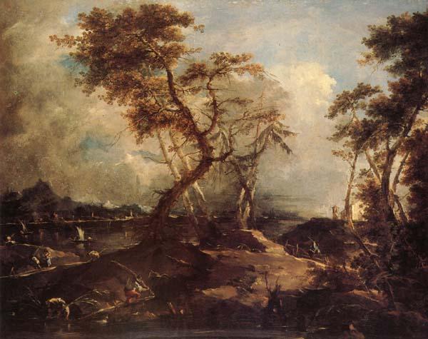 Francesco Guardi Landscape oil painting picture
